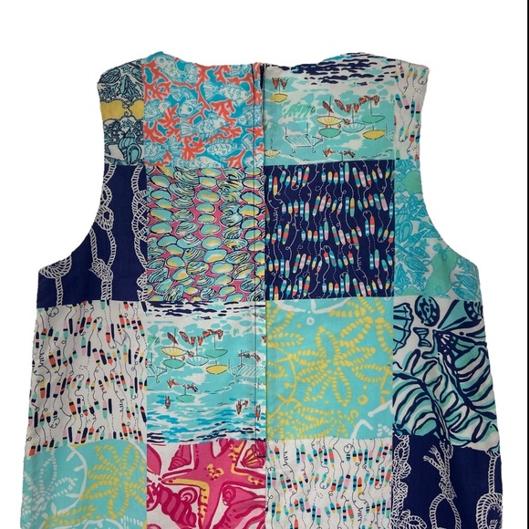 Lily Pulitzer Maurina Print Shift Dress Girls Size 14 - Picture 4 of 12